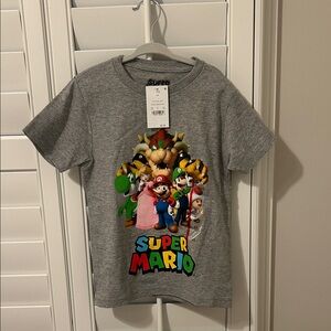 Nintendo Super Mario Gray Kids T-Shirt